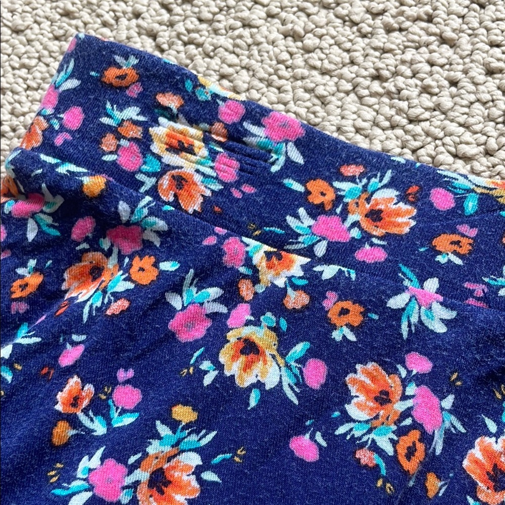 SO Navy Floral Skater Skirt - Picture 4 of 11